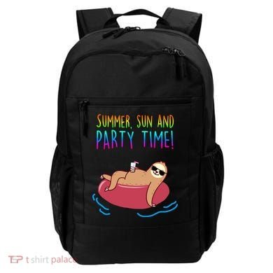 Summer Sun And Party Time Sloth Loungin Backpack