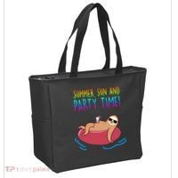 Summer Sun And Party Time Sloth Loungin Tote Bag thumb 2