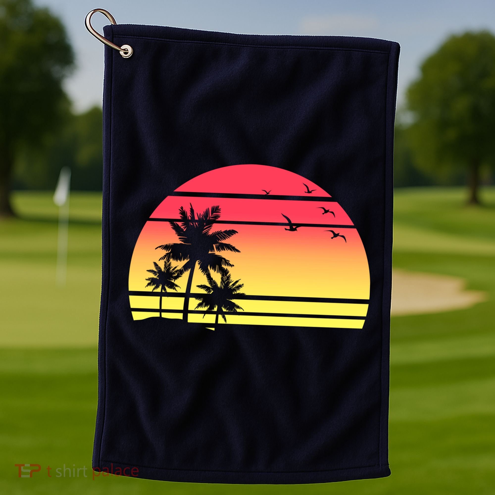Summer Sunset Golf Towel