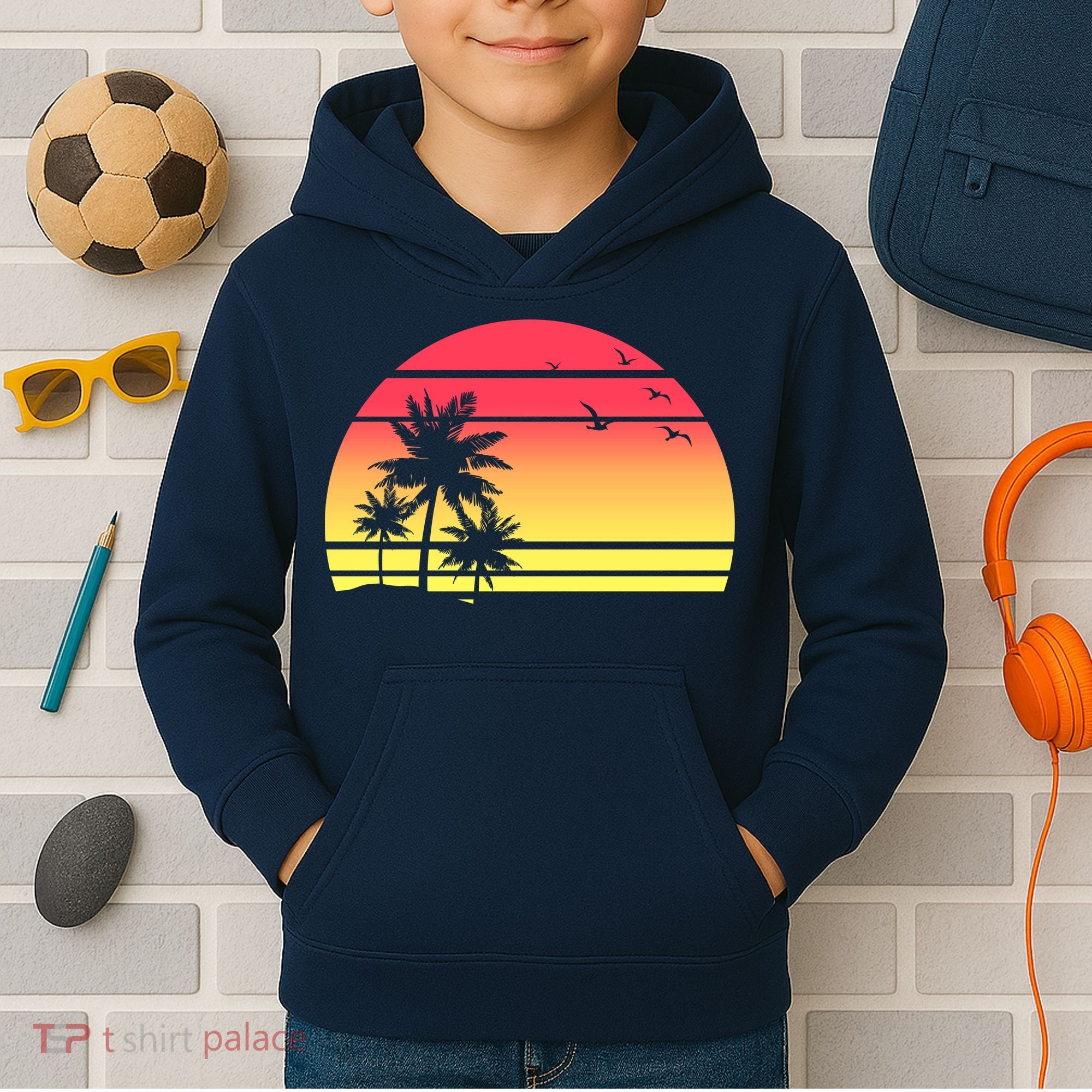 Summer Sunset Kids Hoodie