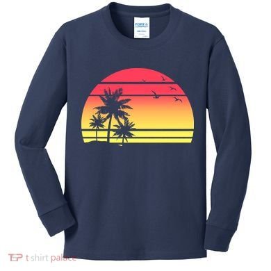 Summer Sunset Kids Long Sleeve Shirt