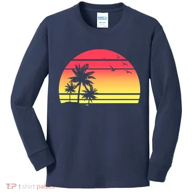 Summer Sunset Kids Long Sleeve Shirt