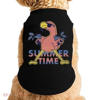 Summer Time Flamingo Doggie Tank