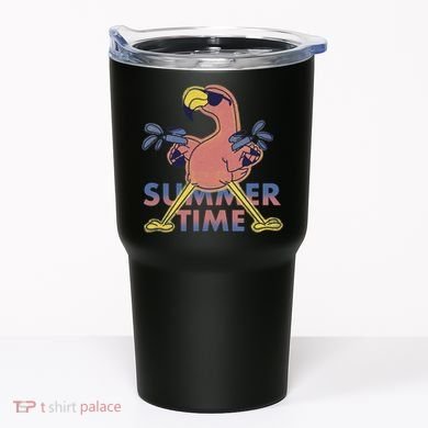 Summer Time Flamingo Tumbler