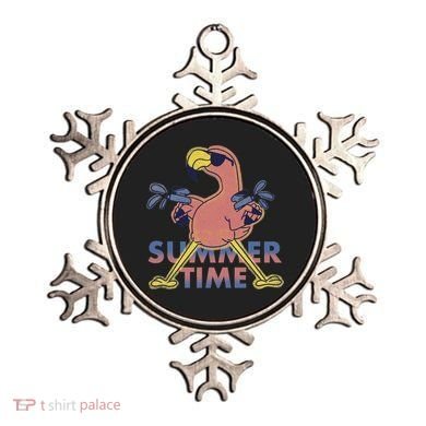 Summer Time Flamingo Ornament