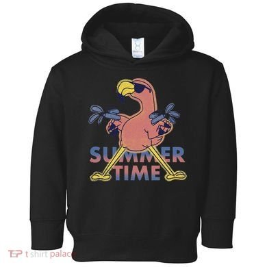 Summer Time Flamingo Toddler Hoodie