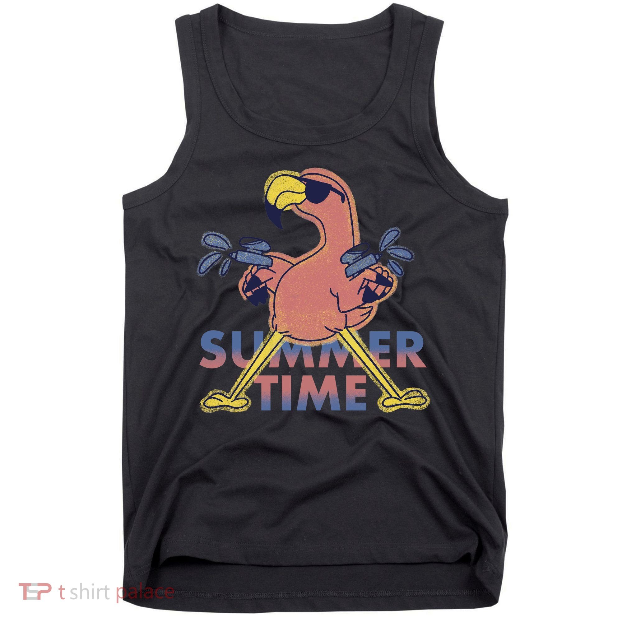 Summer Time Flamingo Tank Top