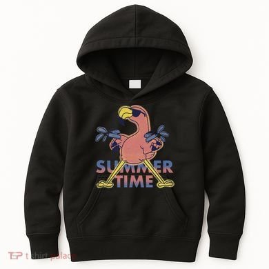 Summer Time Flamingo Kids Hoodie