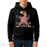 Summer Time Flamingo Kids Hoodie thumb 4