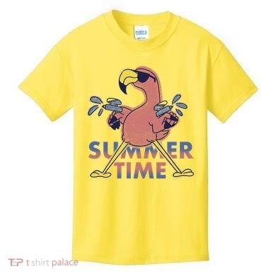Summer Time Flamingo Kids T-Shirt