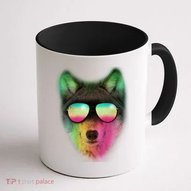 Summer Wolf Coffee Mug back