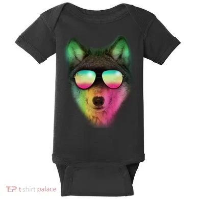Summer Wolf Baby Bodysuit