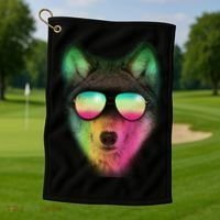 Summer Wolf Golf Towel thumb 1