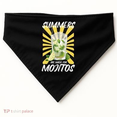 Summers Are Made For Mojitos USA-Made Doggie Bandana