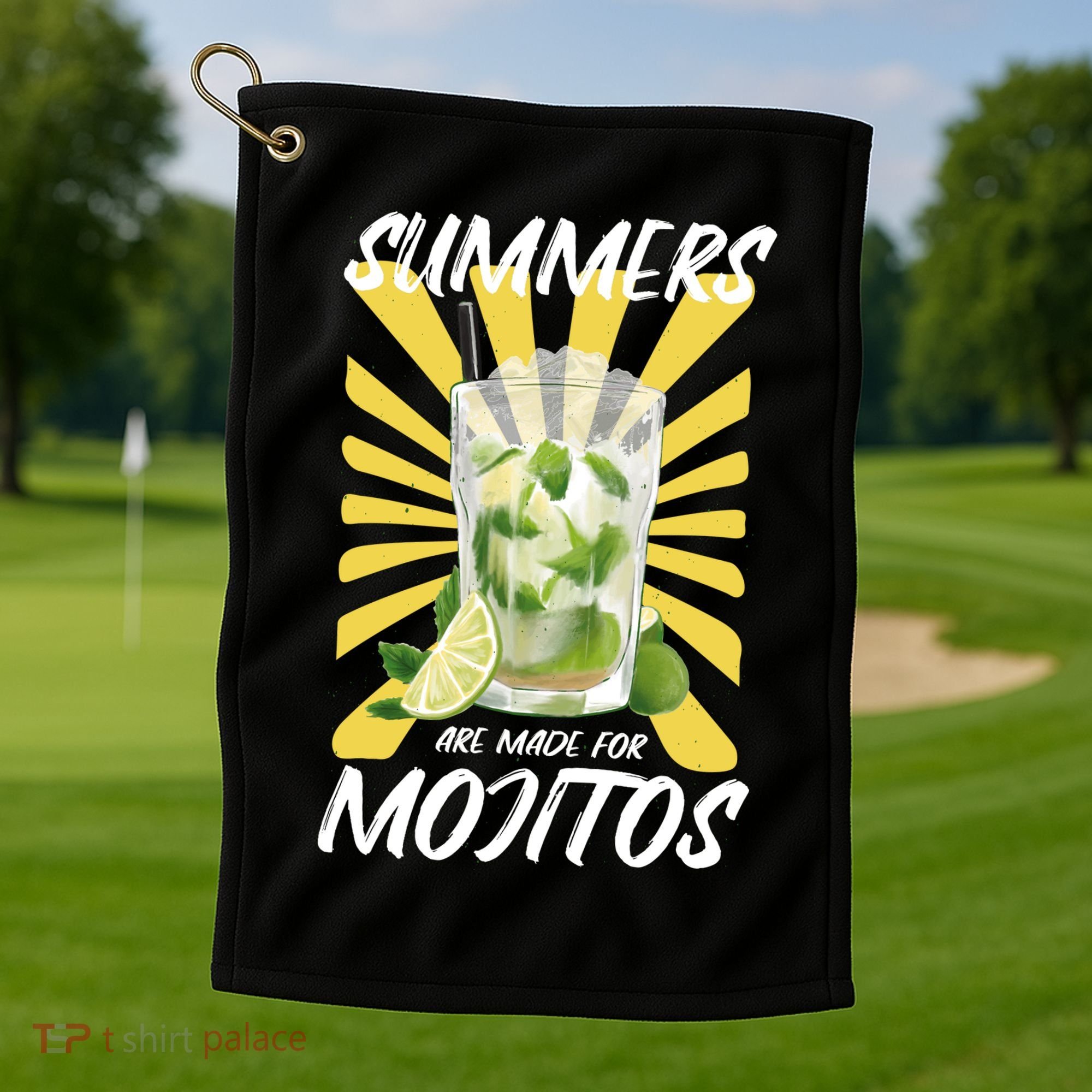 Summers Are Made For Mojitos Golf Towel