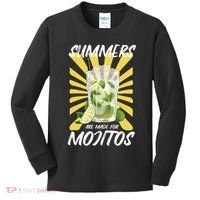 Summers Are Made For Mojitos Kids Long Sleeve Shirt thumb 0