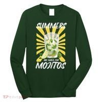 Summers Are Made For Mojitos Long Sleeve Shirt thumb 0