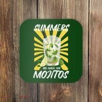 Summers Are Made For Mojitos Coaster thumb 0