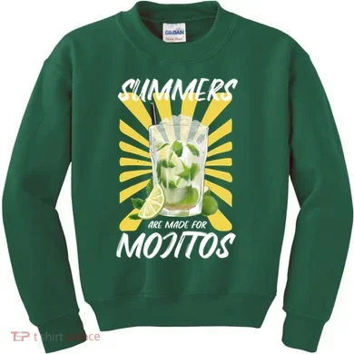 Summers Are Made For Mojitos Kids Sweatshirt