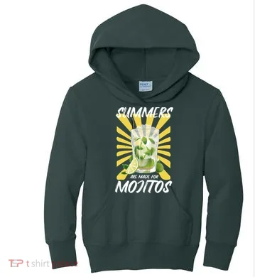 Summers Are Made For Mojitos Kids Hoodie