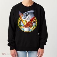 Summertime Beach Shark Surfing Women's Sweatshirt thumb 0