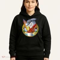 Summertime Beach Shark Surfing Hoodie thumb 5