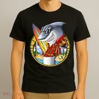 Summertime Beach Shark Surfing T-Shirt thumb 3