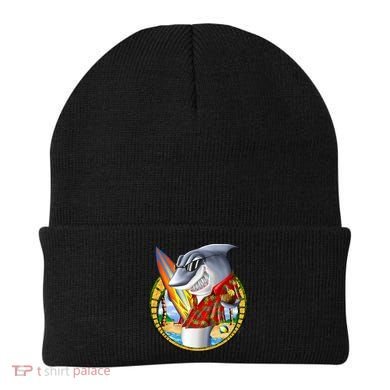 Summertime Beach Shark Surfing Beanie