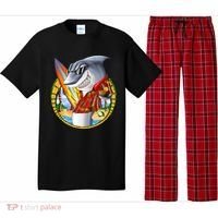 Summertime Beach Shark Surfing Pajama Set thumb 0