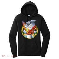 Summertime Beach Shark Surfing Women's Hoodie thumb 0