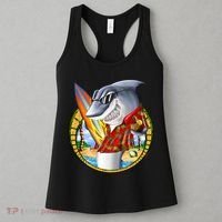Summertime Beach Shark Surfing Women's Tank Top thumb 3