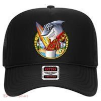 Summertime Beach Shark Surfing Hat thumb 0