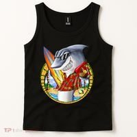 Summertime Beach Shark Surfing Tank Top thumb 2