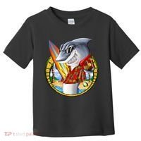 Summertime Beach Shark Surfing Toddler T-Shirt thumb 0