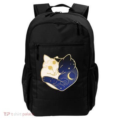 Sun and Moon Yin and Yang Cats Backpack
