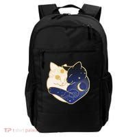 Sun and Moon Yin and Yang Cats Backpack thumb 0