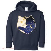 Sun and Moon Yin and Yang Cats Toddler Hoodie thumb 0