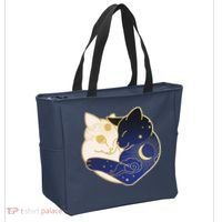 Sun and Moon Yin and Yang Cats Tote Bag thumb 2