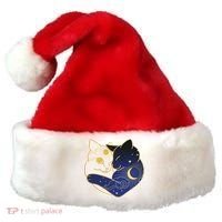 Sun and Moon Yin and Yang Cats Santa Hat thumb 0