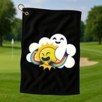 Sun Cloud Love Golf Towel thumb 1