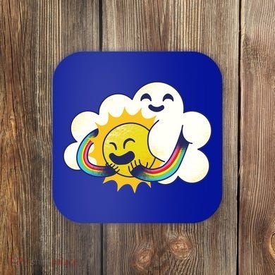 Sun Cloud Love Coaster