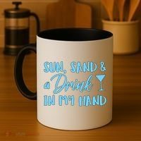 Sun Sand & A Drink In My Hand Coffee Mug thumb 4