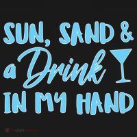 Sun Sand & A Drink In My Hand Ornament thumb 1