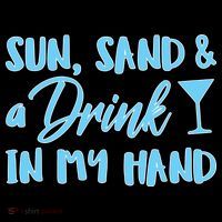 Sun Sand & A Drink In My Hand Visor thumb 3