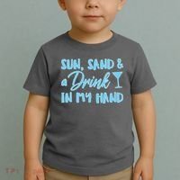 Sun Sand & A Drink In My Hand Toddler T-Shirt thumb 2