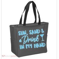 Sun Sand & A Drink In My Hand Tote Bag thumb 2