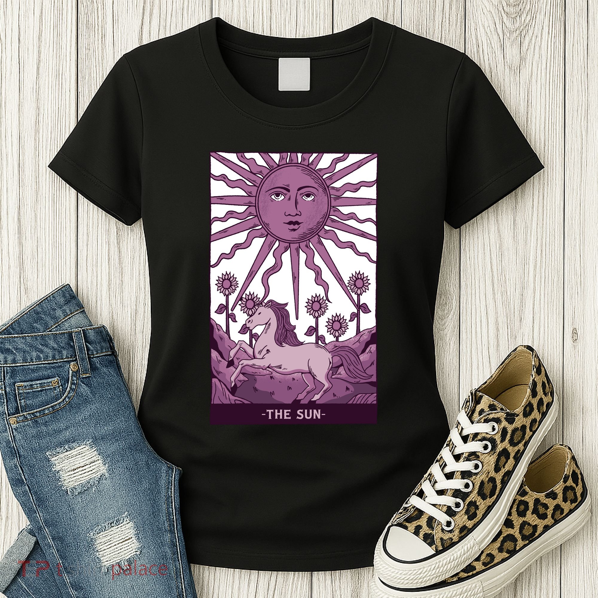 Sun Tarot Card Women's T-Shirt