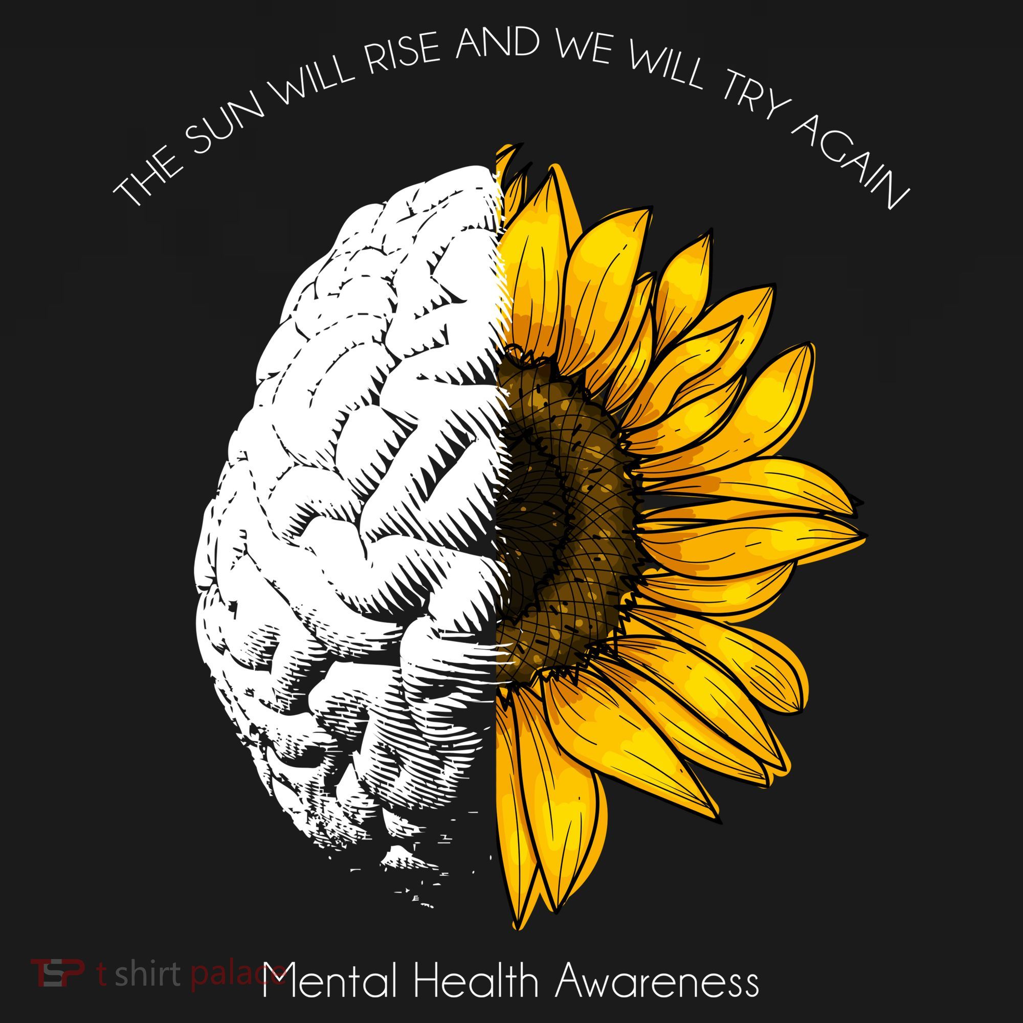 Sun Will Rise We Will Try Again Mental Health Bucket Hat