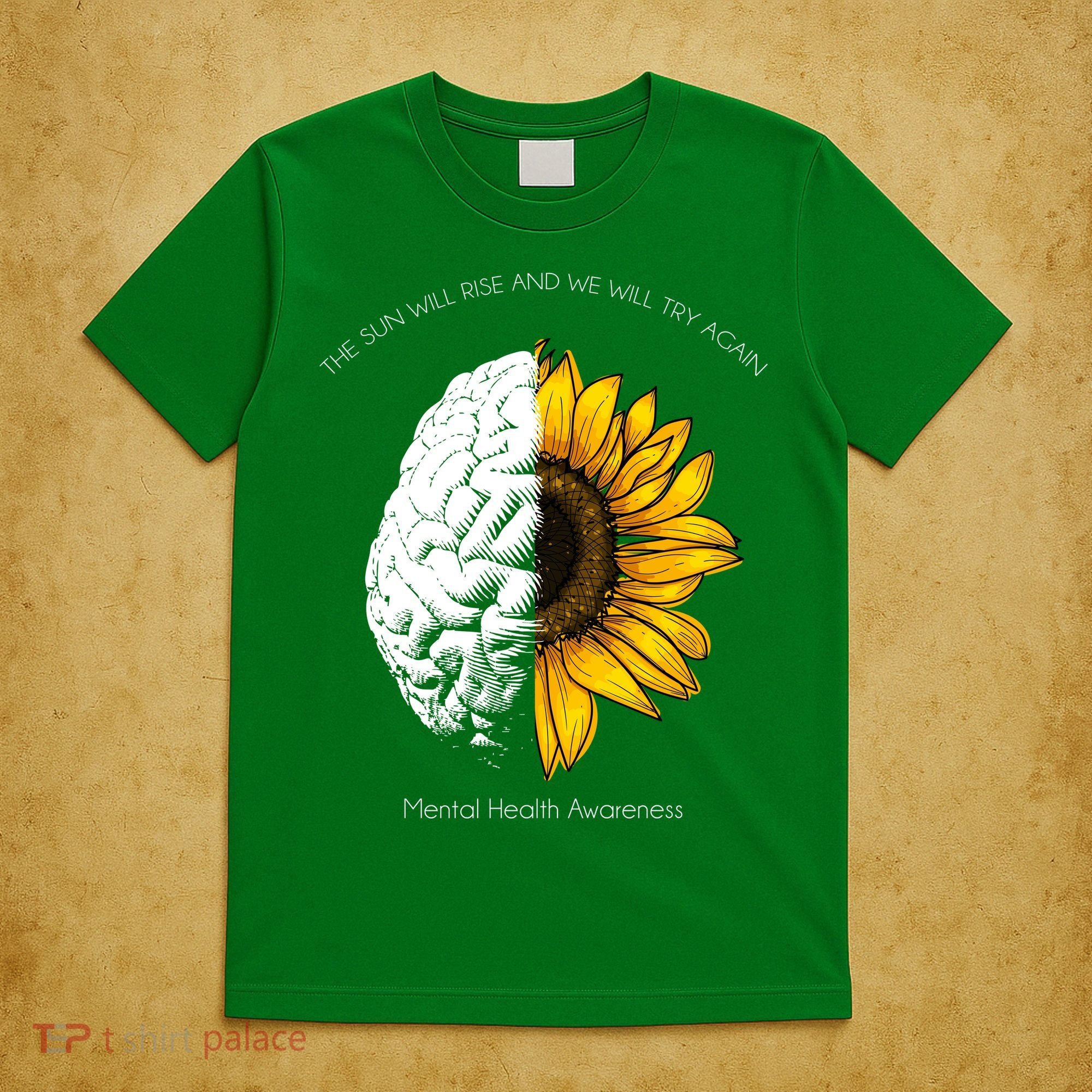 Sun Will Rise We Will Try Again Mental Health T-Shirt