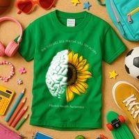 Sun Will Rise We Will Try Again Mental Health Kids T-Shirt thumb 3